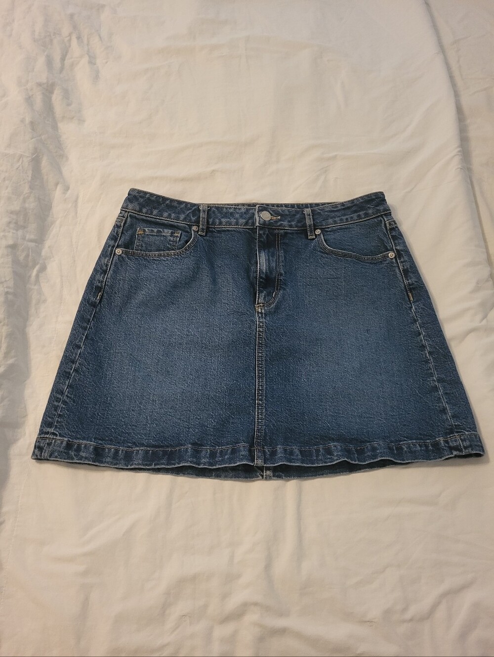 Loft Classic Blue Denim Mini Skirt Size 10